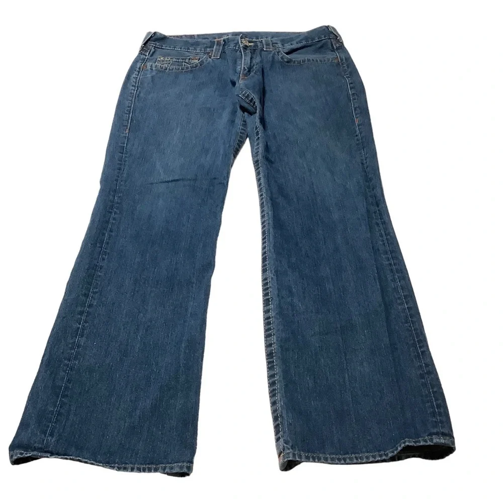 TRUE RELIGION WORLD TOUR‎ Vintage Bobby Straight Jeans - Size 36x33